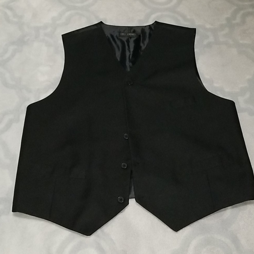 Black mens vest